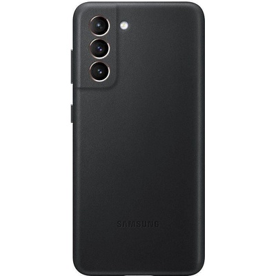 Samsung Оригинален кожен калъф за Galaxy S21 G991 Leather Cover Black EF-VG991LBEGWW (EF-VG991LBEGWW)