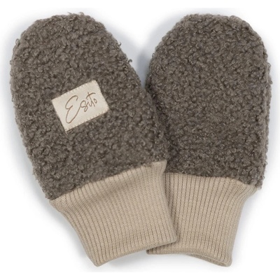Esito Zimní bezpalcové rukavice Teddy fleece double Brown hnědá – Zboží Dáma