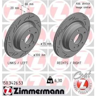 Brzdový kotúč ZIMMERMANN BLACK Z 150.3426.53