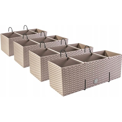 Prosperplast Květináč 206 x 19,5 x 18,5 cm plast béžový