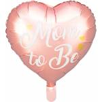 PartyDeco Балон от фолио - Mom to be розов