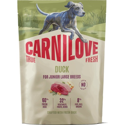 Carnilove True Fresh Dog Junior Large breeds Duck 4 kg