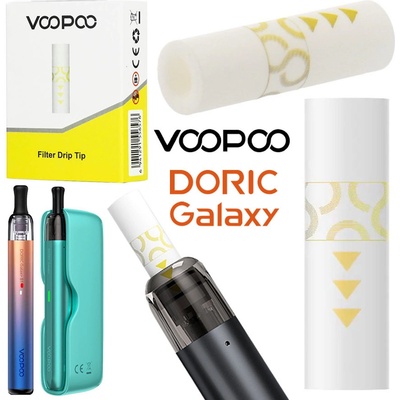 VOOPOO Doric Galaxy balení filtrových náustků 20 ks Bílá – Zboží Mobilmania