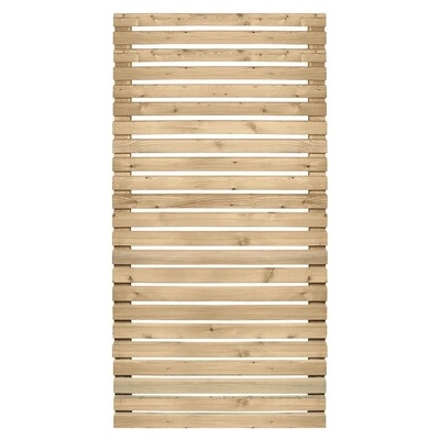Drevený plot Rhombus 90 x 180 cm smrekovec prírodný