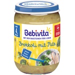 Bebevita Био пюре Bebivita - Броколи с пуешко месо, 190 g (1730)