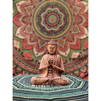 Buddha 11 - dřevěná socha