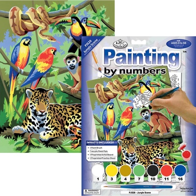 Maľovanie podľa čísiel Džungľa