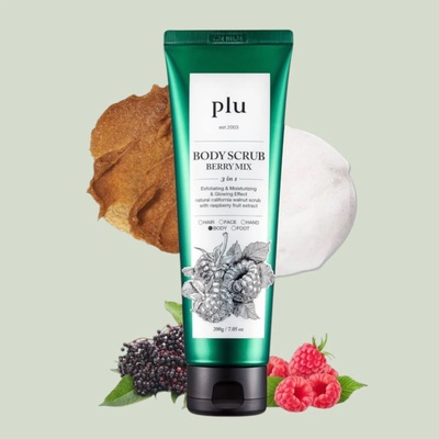 Plu tělový peeling s ovocnou vůní berry mix 200 g