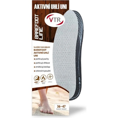 VTR Vložky do bot Barefoot Aktivní uhlí
