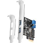AXAGON PCEU-232RS PCIe card - 2+2x USB 5Gbps port (PCEU-232RS)