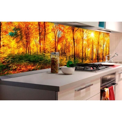Dimex KI-180-084 Samolepicí fototapeta do kuchyně Slunečný les rozměry 180 x 60 cm