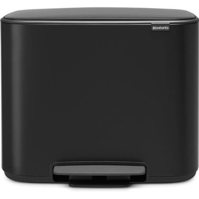 Brabantia Pedálový odpadkový kôš BO 11 + 23 l, matná čierna