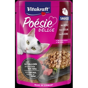 Vitakraft Poesie пауч за котки вкусен сос с истински парченца от сърца 85gr