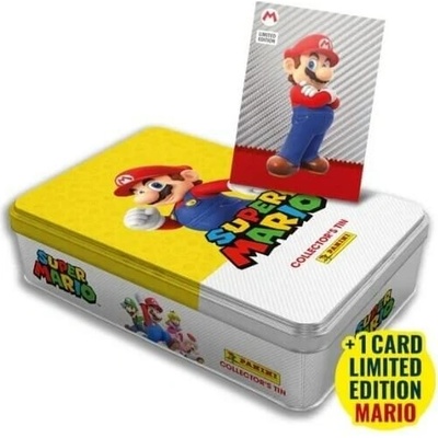 Panini Super Mario 2 Slim plechovka s nálepkami žltá