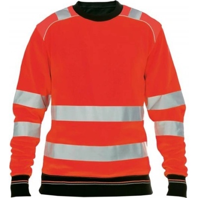 Cerva mikina Knoxfield HI VIS červená