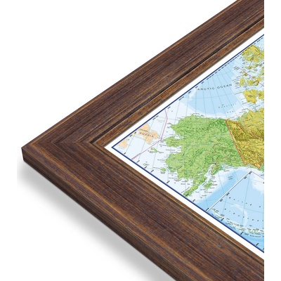Maps International Severní Amerika - nástěnná politická mapa 100 x 120 cm Varianta: mapa v dřevěném rámu, Provedení: Volta