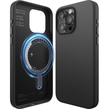 Elago Leather Case Magsafe iPhone 15 Pro Max - čierne