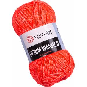 YARNART Denim Washed 913 Neon Orange Плетива прежда (Denim Washed 913)