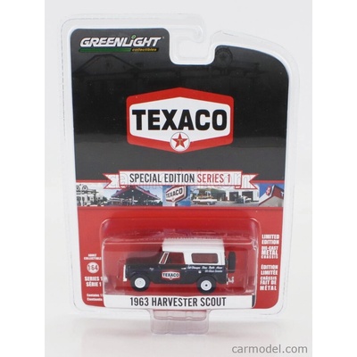 Greenlight Harvester Scout Texaco 1963 Černá Bílá 1:64