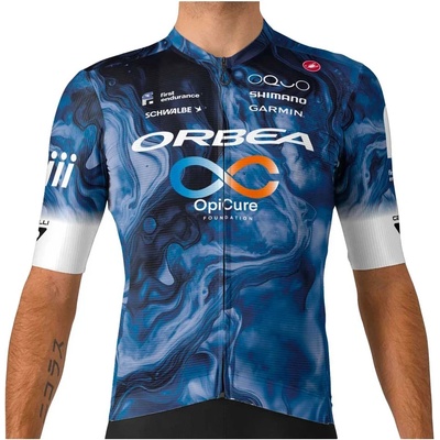 Castelli Мъжка фланелка с къс ръкав за колоездене Castelli Espresso Jersey Cycling jersey - Griffin / Sponsor - размер M (056-3836-0412)