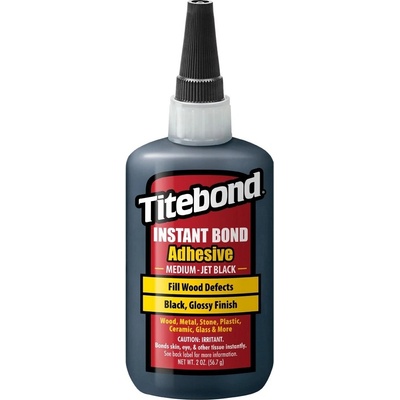 Titebond Okamžité stredne čierne rýchloschnúce lepidlo 59ml OKAMŽITÉ