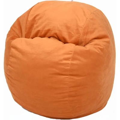 PUFRELAX Пуф барбарон, 400л. , Matusalem - Orange, Перящ се калъф, Подходящ за деца, Пълнеж с микс от мемори пяна и дунапрен, Гама Diamond, 8129 (PUF-M-M-D-OR)