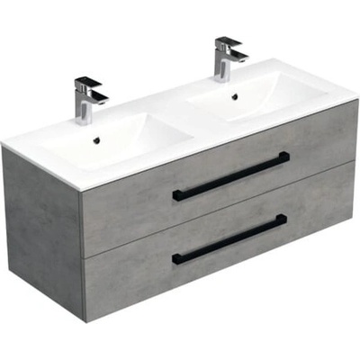 SAT Skříňka s umyvadlem Cube Way beton mat CUBE46C1202BEMOD