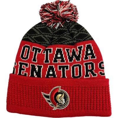 Outerstuff dětská zimní čepice Ottawa Senators Puck Pattern Cuffed