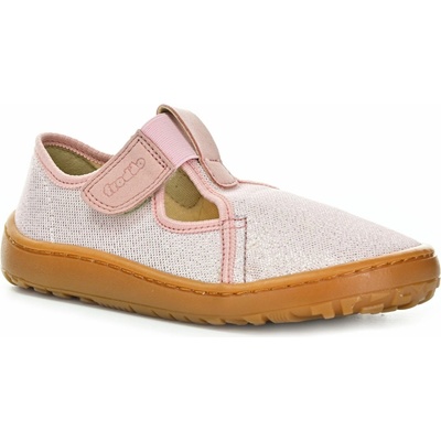 Froddo Canvas T-bar G1700439-2 Pink Shine barefoot tenisky