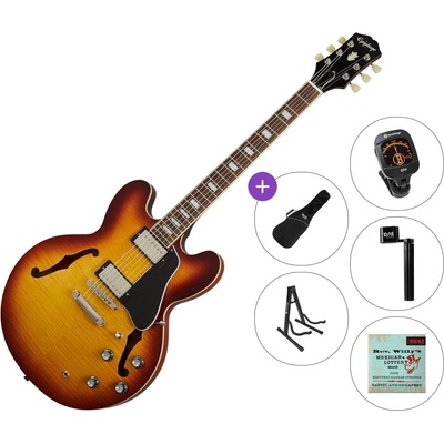 Epiphone ES-335 Figured Standard SET Raspberry Tea Burst Джаз китара