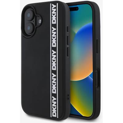 DKNY 3D каучуков заден капак с повтарящо се лого за iPhone 16 черен DKNY | Lilav | ЖЕНИ | UNI