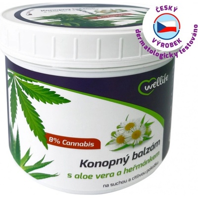 Wellife Konopný balzam s aloe vera a harmančekom 500 ml