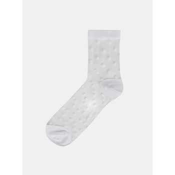 Bellinda dámské puntíkované silonkové ponožky Trendy Socks Bílé