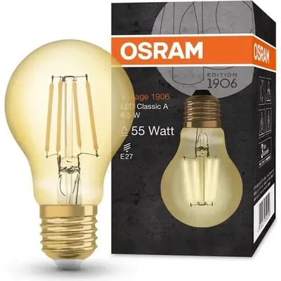 OSRAM Led ЛАМПА vintage 1906 led cl a fil gold 55/7w/825 e27 ledvance (ledvance 4058075293298)