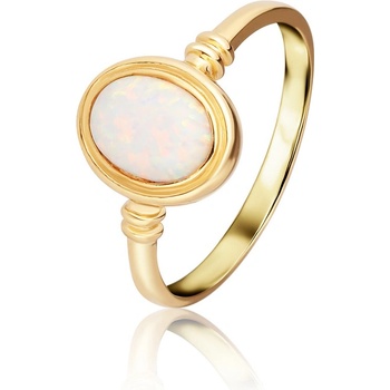 JVD Dámský zlatý prsten s opálem ZR0070SJ72 6554