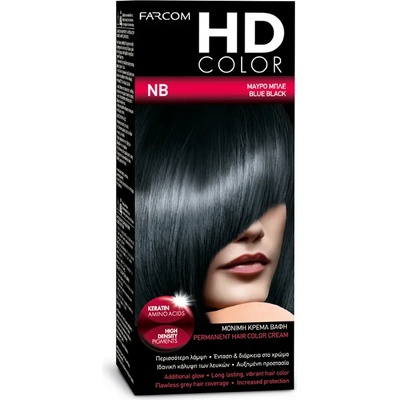 FARCOM HD color, Боя за коса, Номер N/B, Синьо черно