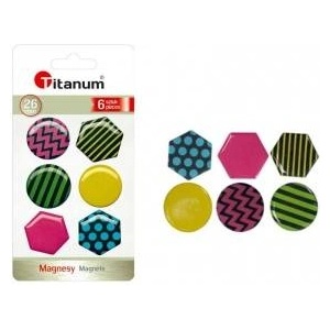 TITANUM Magnets for boards 26mm 6pcs