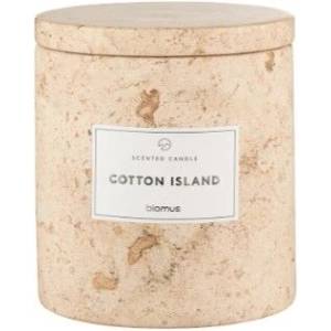 blomus Ароматна свещ FRABLI, размер L - аромат Cotton Island - цвят Travertine (BLOMUS-65450)
