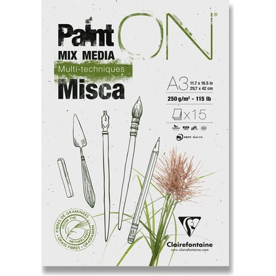 Clairefontaine Paint On Misca A3 15 listov 250 g