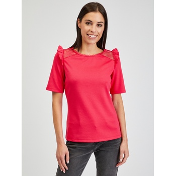 Orsay Тъмнорозова дамска тениска с цепка на гърба ORSAY Orsay | Rozov | ЖЕНИ | S