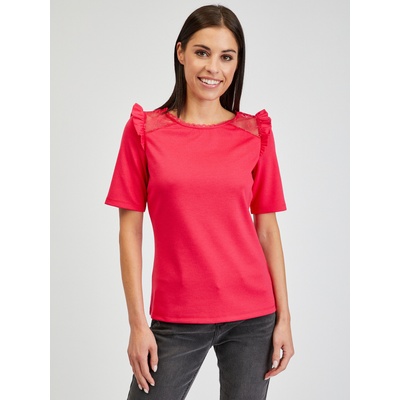 Orsay Тъмнорозова дамска тениска с цепка на гърба ORSAY Orsay | Rozov | ЖЕНИ | S