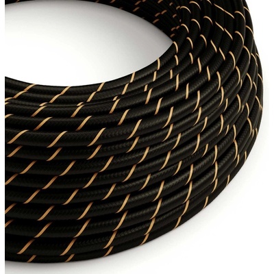 Creative Cables EMR42 2x0,75mm² černá a zlatá 1 m