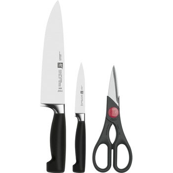 ZWILLING Кухненски нож за готвачи и нож за зеленчуци и плодове Four Star с ножица (35055-000-0)