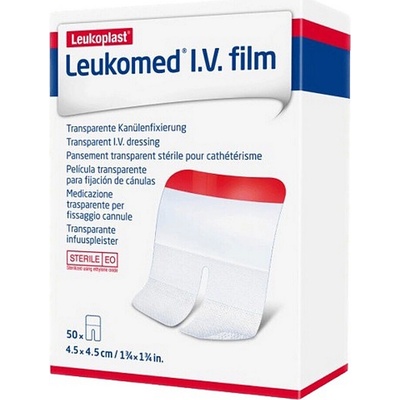 LEUKOMED IV Film sterilní krytí 4,5 cm x 4,5 cm 50 ks