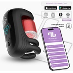 INTOYOU App Series Torky Compressing Rotating Masturbator with App Black
