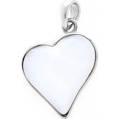MPM Dámský ocelový srdčkový nerezový přívěsek Kishi stříbrné SPD.8256