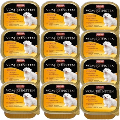 Animonda Vom Feinsten Junior Dog drůbeží a krůtí srdce 12 x 150 g