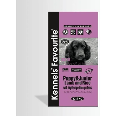 Kennels' Favourite Puppy & Junior lamb & rice 12,5 kg