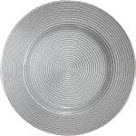 LAV HORECANO-WICKED-Подложна чиния стъкло Ø32cm SILVER/CIRCLES (HC-59232)(1Y33010) (0159232)