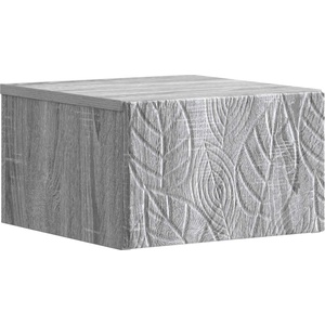 vidaXL Стенен страничен масичка Сив Сонома 34, 5 x 33 x 20 см (898777)